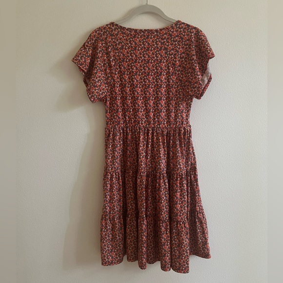 Urban outfitters Red floral tiered dress - Picture 3 of 3